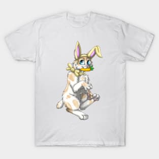 Bobtail BunnyCat: Cream Bicolor (Yellow) T-Shirt